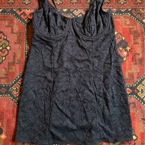 Auden Large Black Lace Intimates Slipdress